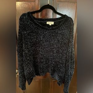Dark Blue Chenille Sweater